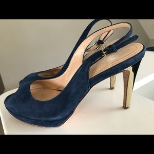 Cole Haan Chelsea Suede Slingback Open toe pump